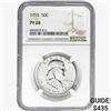 Image 1 : 1955 Franklin Half Dollar NGC PF68