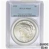 1925 Silver Peace Dollar PCGS MS65