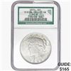 Image 1 : 1923 Silver Peace Dollar NGC MS63