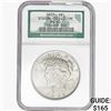Image 1 : 1922 Silver Peace Dollar NGC MS62