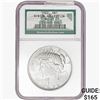 Image 1 : 1922 Silver Peace Dollar NGC MS63
