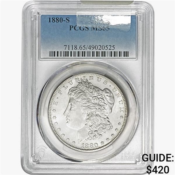 1880-S Morgan Silver Dollar PCGS MS65