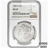 Image 1 : 1884-O Morgan Silver Dollar NGC MS65