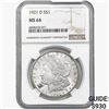 Image 1 : 1921-D Morgan Silver Dollar NGC MS64