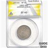 1853 A+R Seated Liberty Quarter ANACS EF40