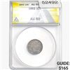 1892 Barber Dime ANACS AU50