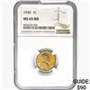 Image 1 : 1930 RD Wheat Cent NGC MS65