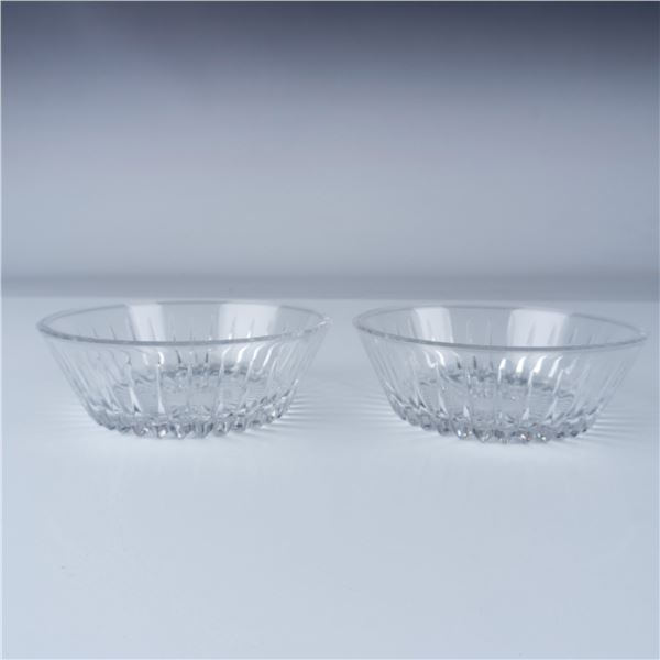 2pc Val St Lambert Crystal Bowls