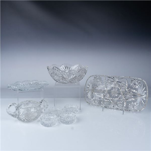 8pc Glass and Crystal Tableware Assortment