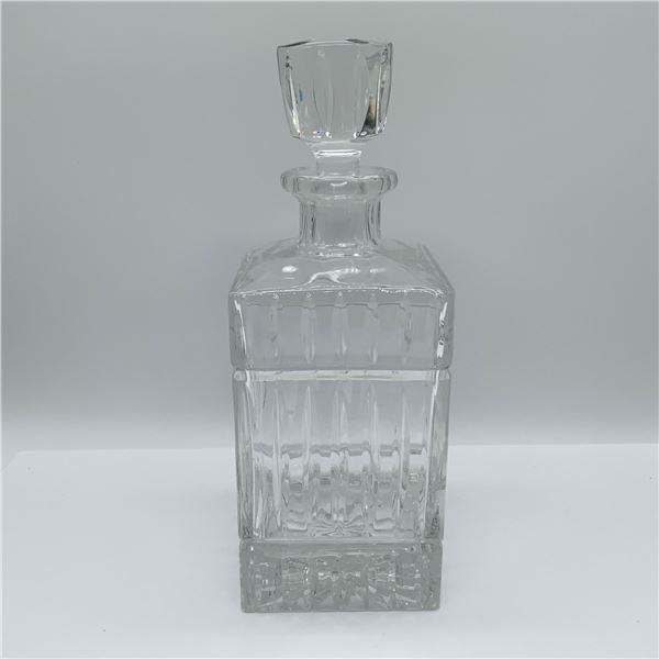 Cut Glass Liquor Decanter with Stopper