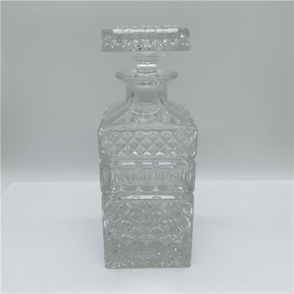 Cut Glass Whiskey Decanter with Stopper