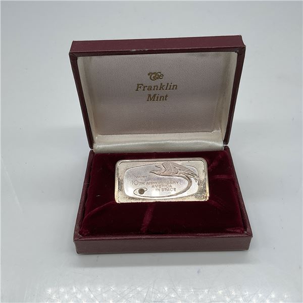 Franklin Mint Sterling Silver Commemorative Ingot
