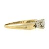 Image 5 : Vintage 14k Two Tone Gold Old European Cut Diamond Solitaire Engagement Ring