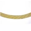 Image 5 : 14k Gold 9.1mm 17" Textured & Polished Fancy Flat Link w/ Beaded Edges Necklace