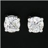 Image 3 : Antique Platinum.83 ctw Old European Diamond 4 Prong Basket Classic Stud Earring