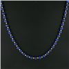 Image 6 : Vintage 25" Long Round Blue Lapis Bead Strand Necklace w/ 14k Gold Balls & Clasp