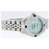 Image 3 : Rolex Ladies Quickset Stainless Steel Blue Diamond And Sapphire Datejust Wristwa
