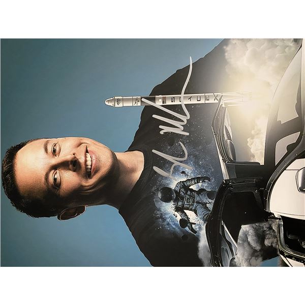 Elon Musk signed photo