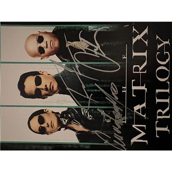 The Matrix cast signed photo