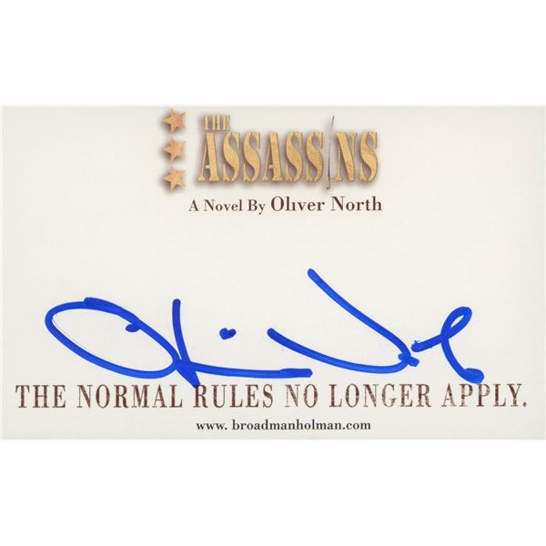 Oliver North signature cut