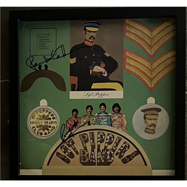 The Beatles Sgt. Pepper Lonely Hearts Club Band autographed album insert. GFA Authenticated