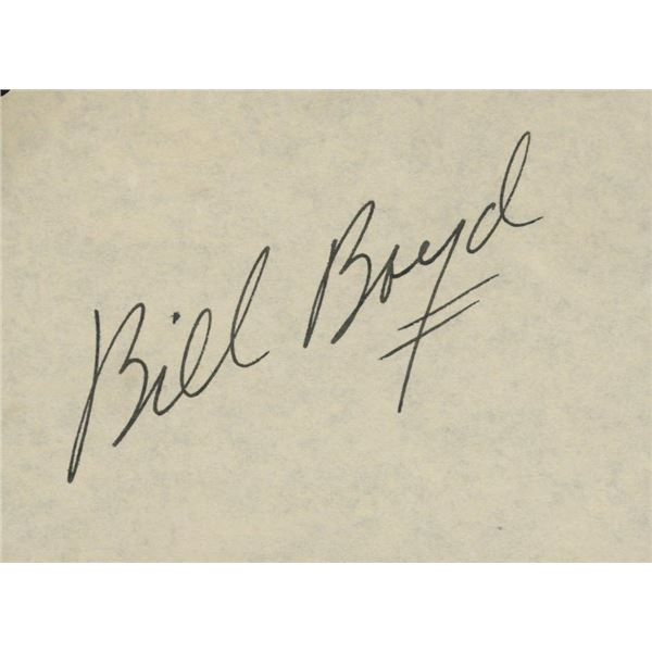 Bill Boyd signature cut