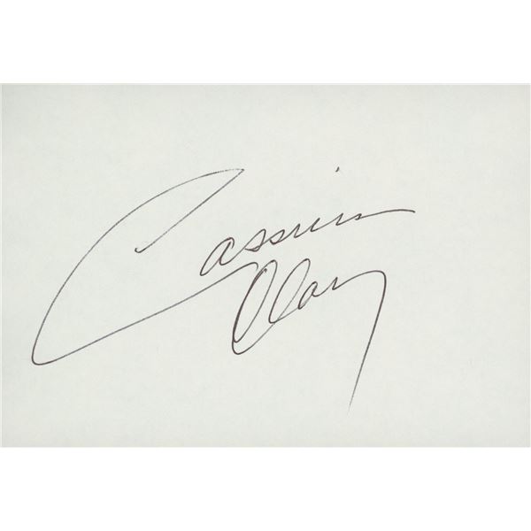 Cassius Clay signature cut