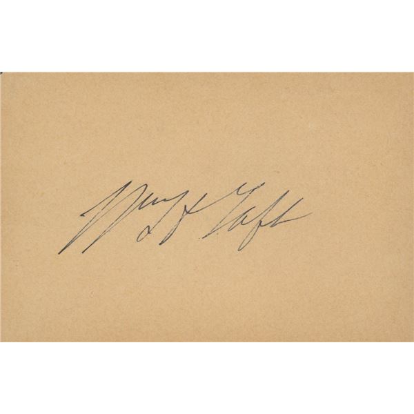 William Howard Taft signature cut. GFA Authenticated