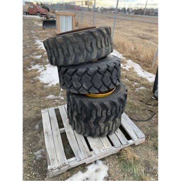 SKIDSTEER TIRES AND RIMS