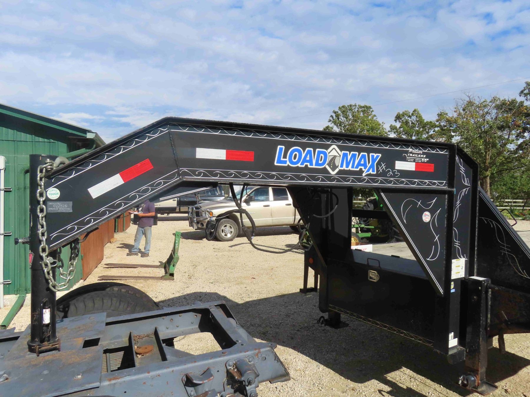 2012 Load Max Gooseneck Flat Deck Trailer 20ft Deck + 6ft Beaver Tail ...