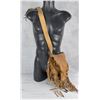 Black Powder Fringed Leather Shoulder Bag