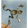Image 3 : Sterling Silver Marcasite Frog Brooch