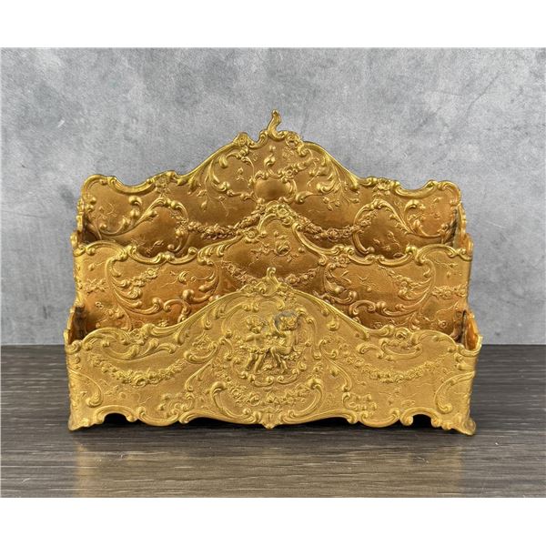 Art Nouveau Art Metal Craft Letter Holder