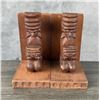 Image 2 : Mexican Carved Wood Aztec Bookends