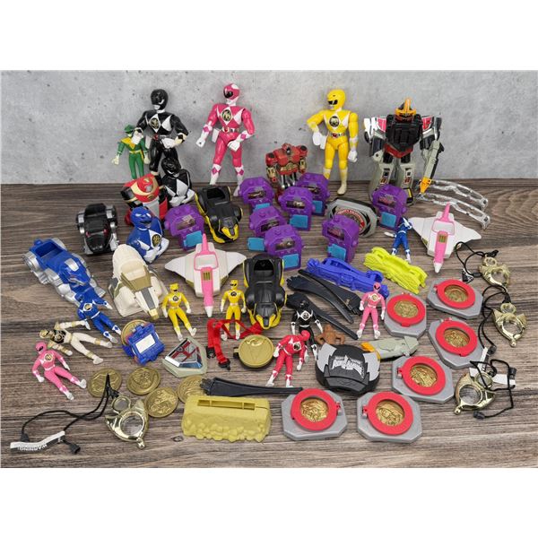 Collection of Mighty Morphin Power Rangers Toys