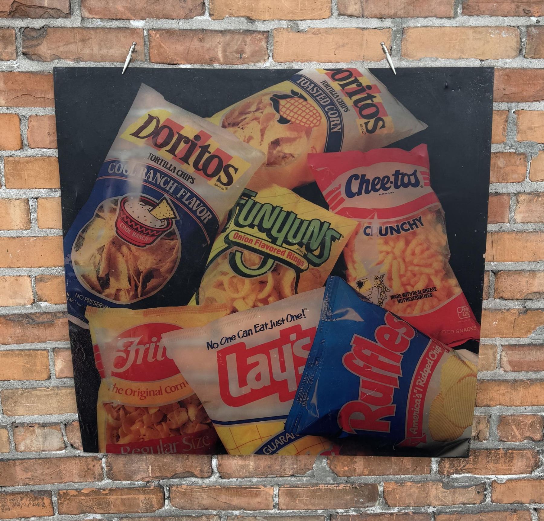 Frito Sign Frito Lay Snacks Plastic Window Sign