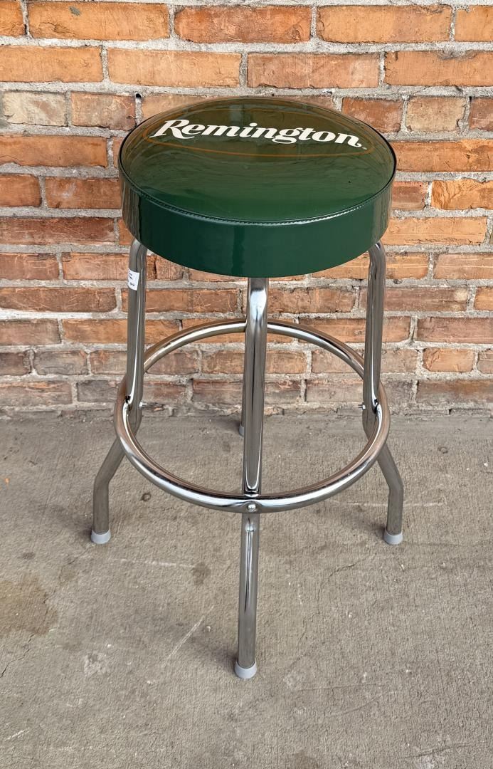 Remington Firearms Advertising Shop Stool