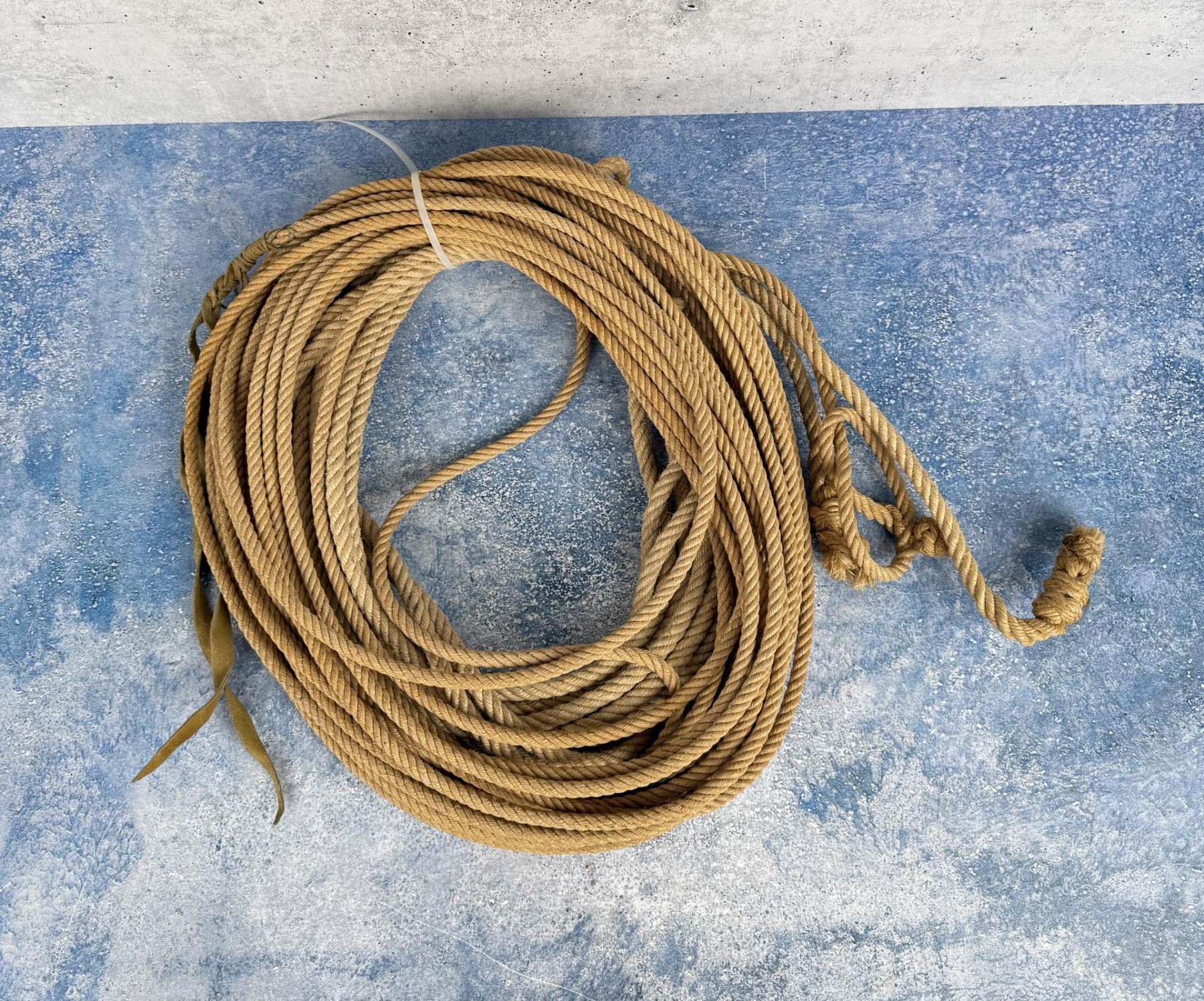 Handmade Riata Rope Antique Cowboy Rope Riata