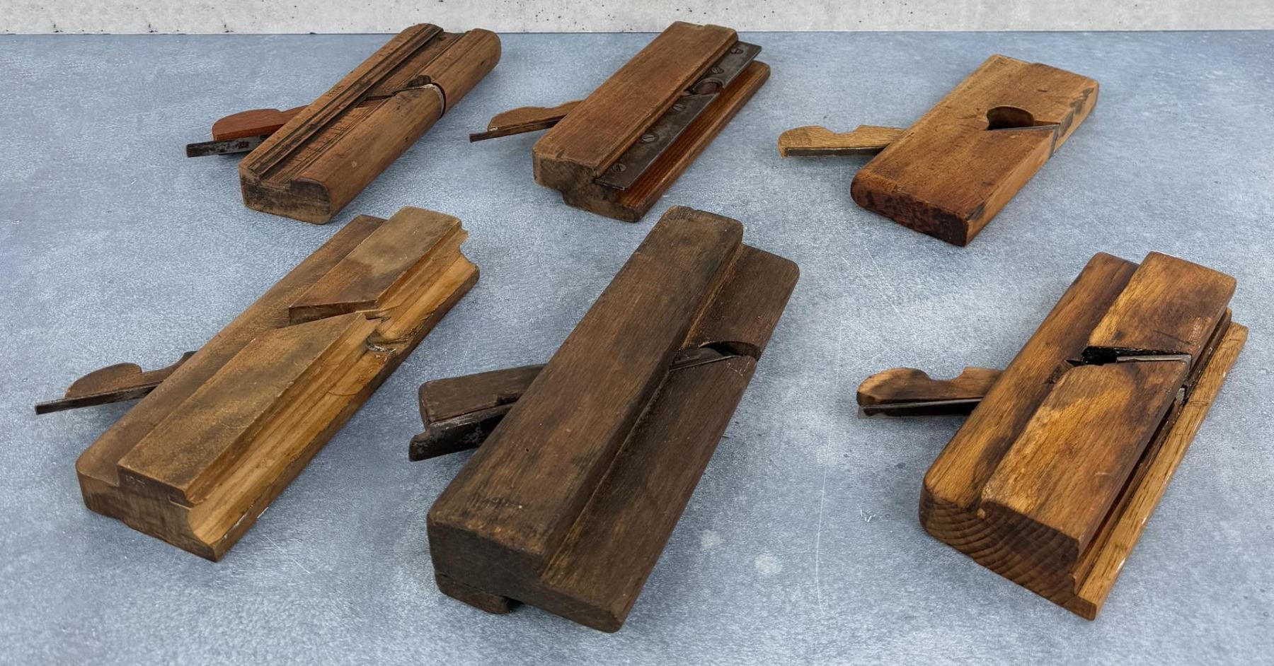 Collection of Wood Rabbet Planes