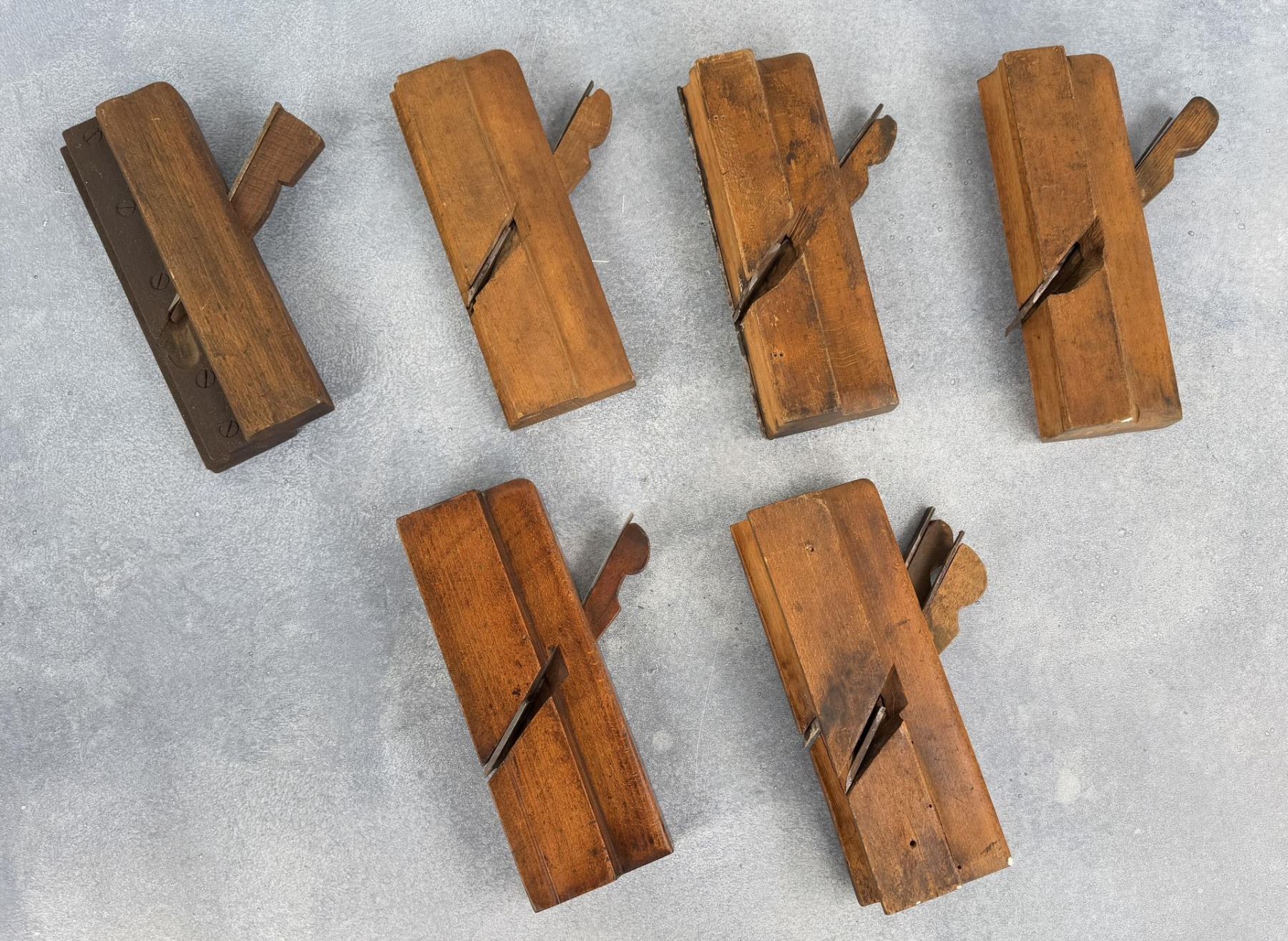Collection of Wood Rabbet Planes