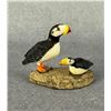 Image 1 : Leonard Savage Alaskan Inuit Eskimo Carved Puffins