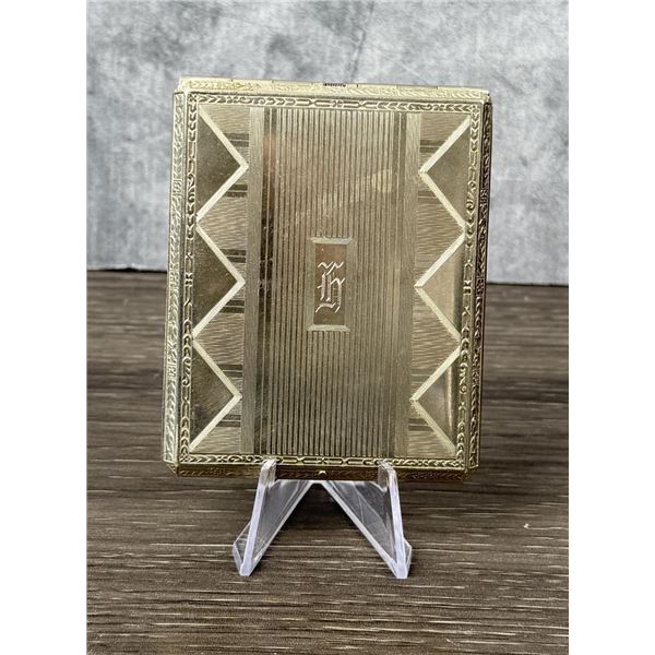 Art Deco Nickel Silver Cigarette Case