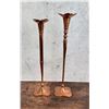 Image 1 : Hessel Studios Hammered Copper Candlesticks