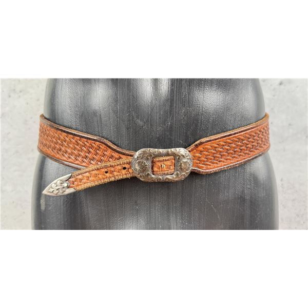 10K Gold Sterling Silver Montana Cowboy Belt