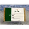Image 1 : Rolex Watch Warranty Guarantee Card 179174