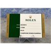 Image 1 : Rolex Watch Warranty Guarantee Card 179383