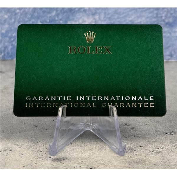 Rolex Watch Warranty Guarantee Card 116505