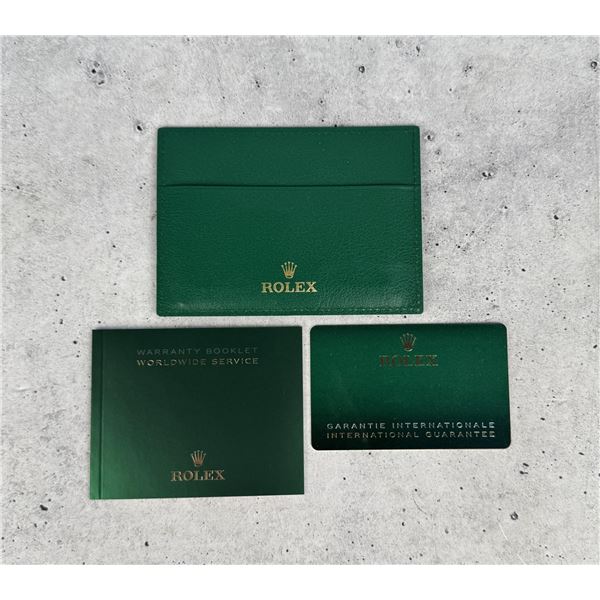 Rolex Watch Warranty Guarantee Card 279160