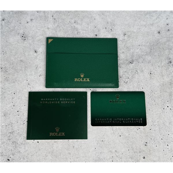 Rolex Watch Warranty Guarantee Card 179174