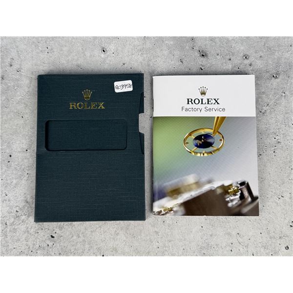 Rolex Watch Factory Service Warranty Booklet